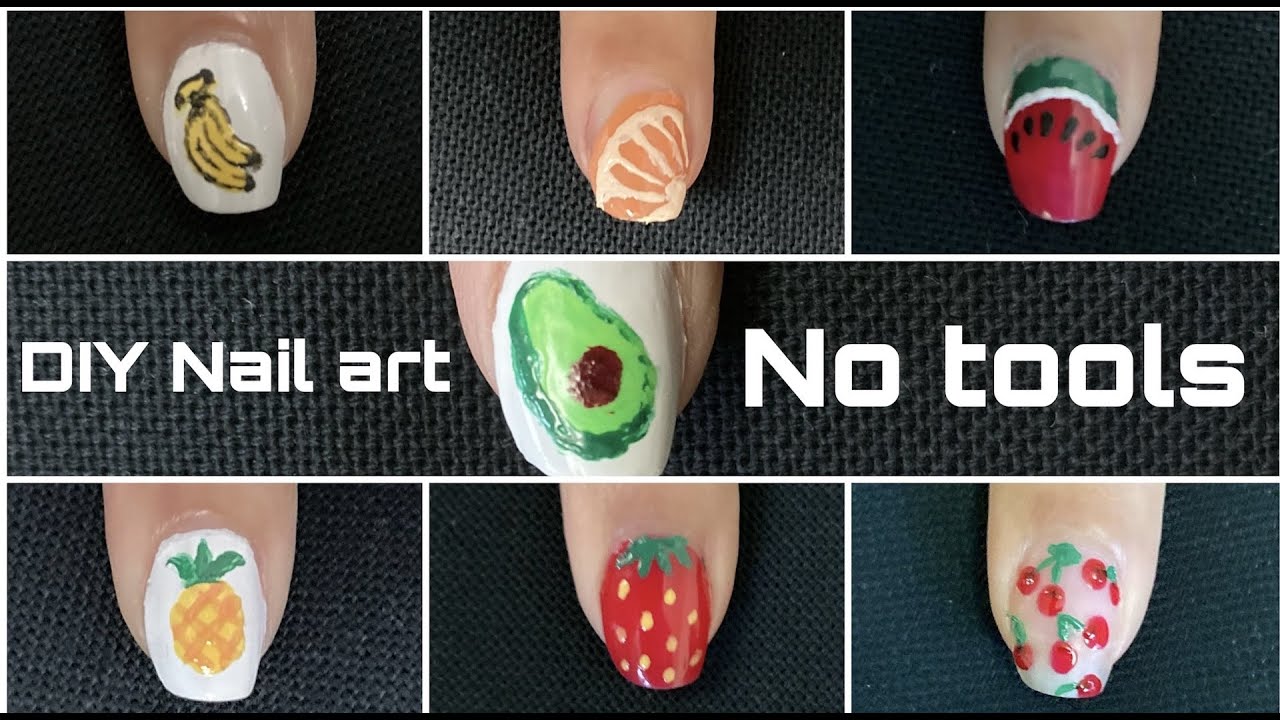 Easy Flower Nail Art Without Tools - wide 1