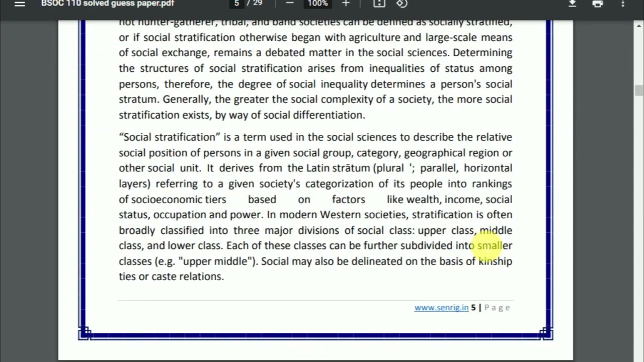 IGNOU BSOC -110 Solved Guess Paper | In English | IGNOU Exam Guess Paper