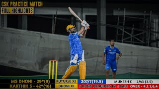 CSK Practice Match Highlights Today | CSK Practice Match Today | CSK Intra Squad Match Highlights