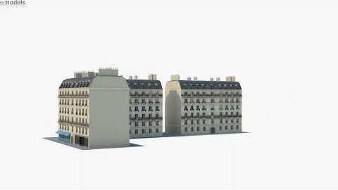 Parisian building 3D model by 3DModels.org