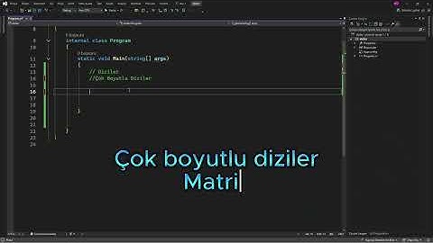 C# Diziler (C# Arrays) - C# Temel Seviye Eğitim Serisi - Bölüm 6