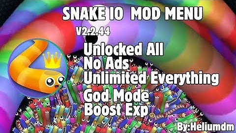 Snake io V2.2.44 Mod Menu Apk [ Unlimited Everything, Unlocked All, God Mode, Exp Boost, & No Ads] 