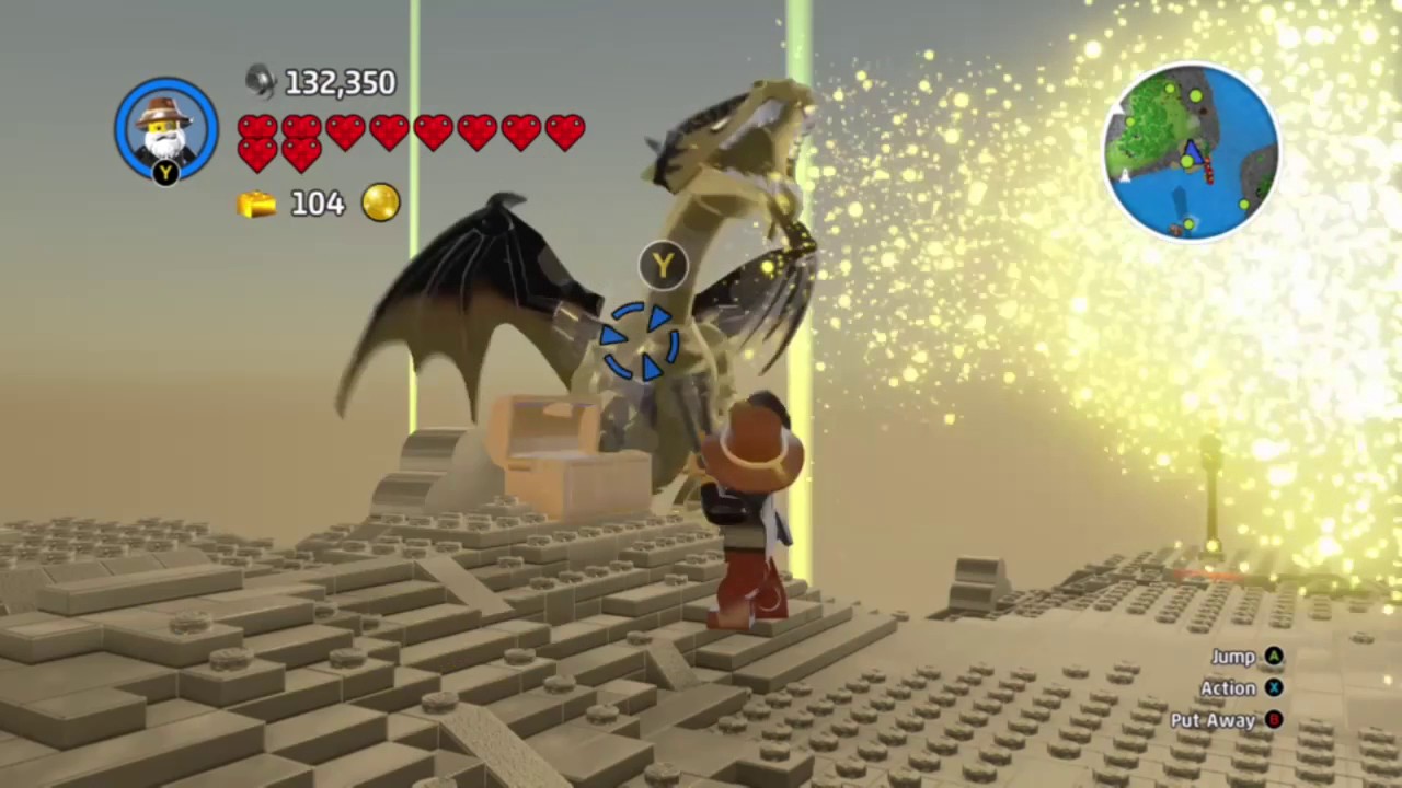 How to Gold Dragon in Lego Worlds - YouTube