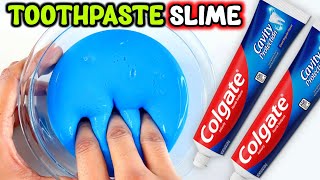 COLGATE TOOTHPASTE SLIME💦 How to make slime with Colgate Toothpaste [ASMR]