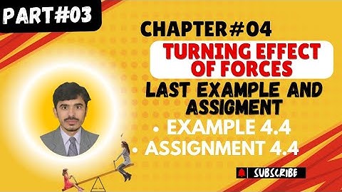 Class 9 Physics Chapter 4 Example And Assignment 4.4| 9 Physics Ch 4 Last Example And Assignment