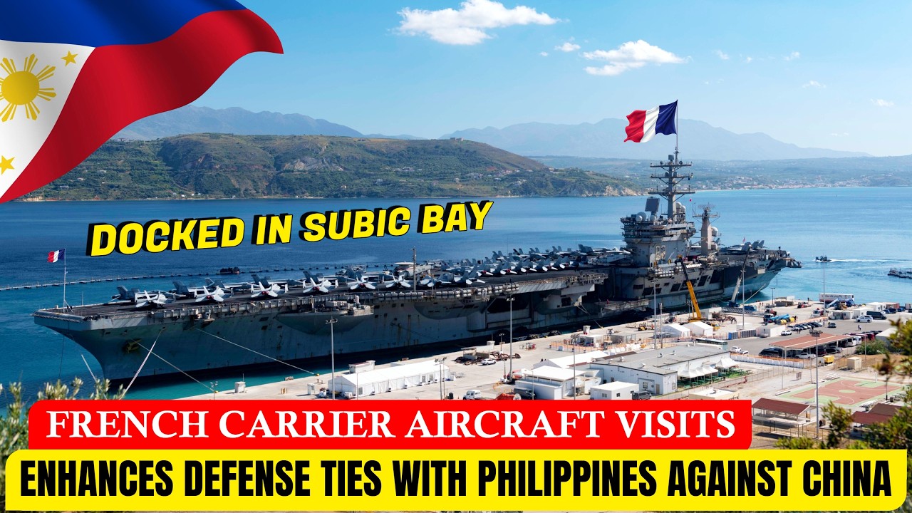 French Aircraft Carrier DOCKED in 🇵🇭 Subic Bay! Enhances Defense Ties ...