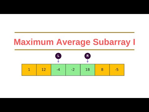 643. Maximum Average