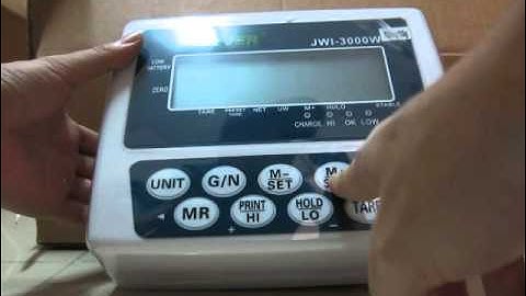 Jadever - JWI3000W Setting and Calibration ( Hiệu chuẩn cân điện tử sử dụng đầu cân JWI3000W)
