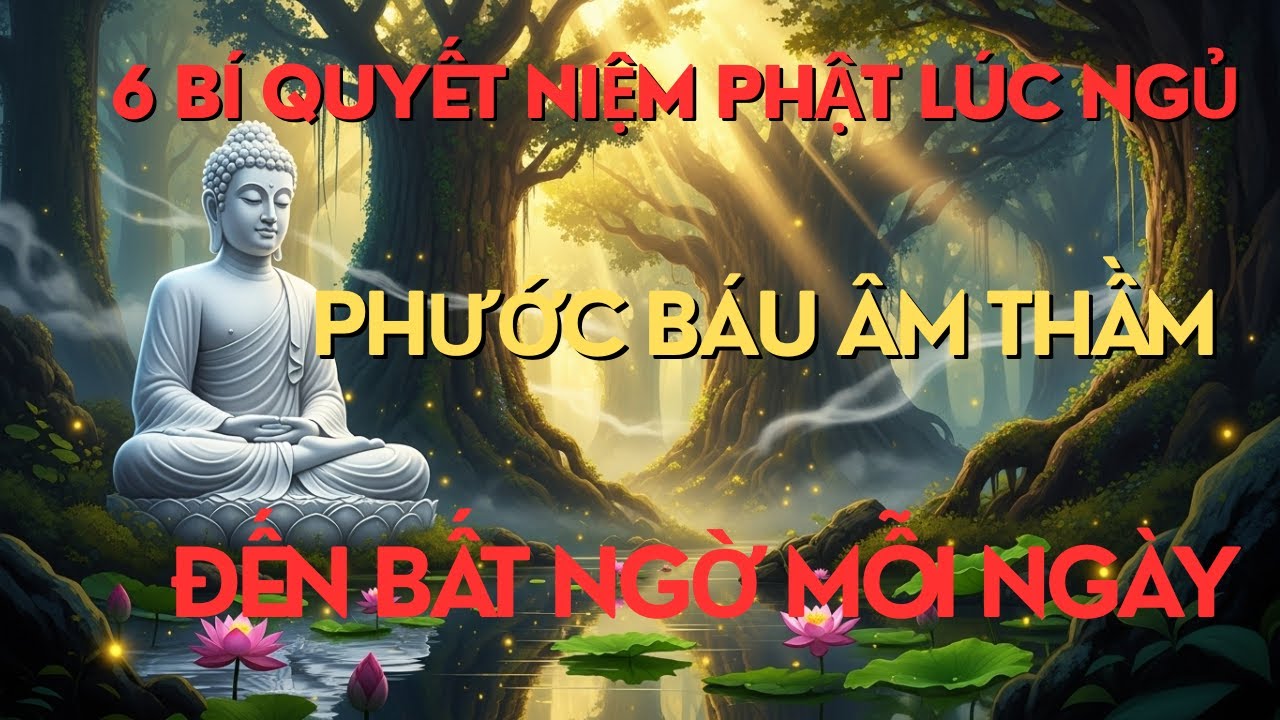 6 Bí Quyết Niệm Phật Lúc Ngủ – Phước Báu Âm Thầm Đến Bất Ngờ Mỗi Ngày | Lời Phật Dạy.