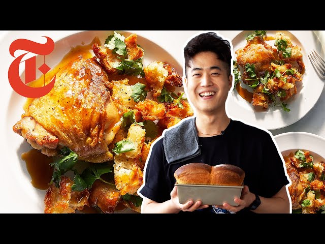 Perfect Roasted Chicken With Croutons and Fish-Sauce Butter | Eric Kim | NYT Cooking class=