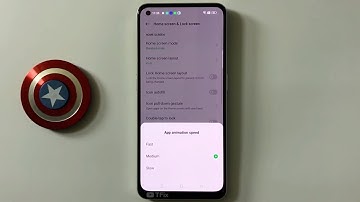 App animation speed on OPPO Reno8 5G Android 12