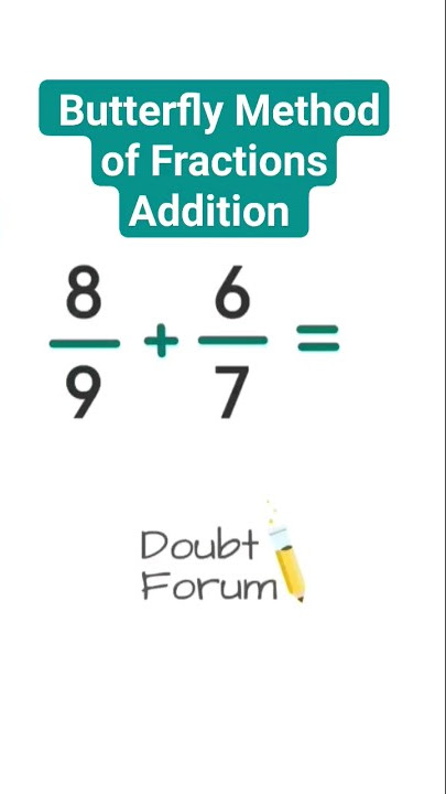 Addition of Fractions Made Easy: Simple way to Add Fractions #maths #fraction
