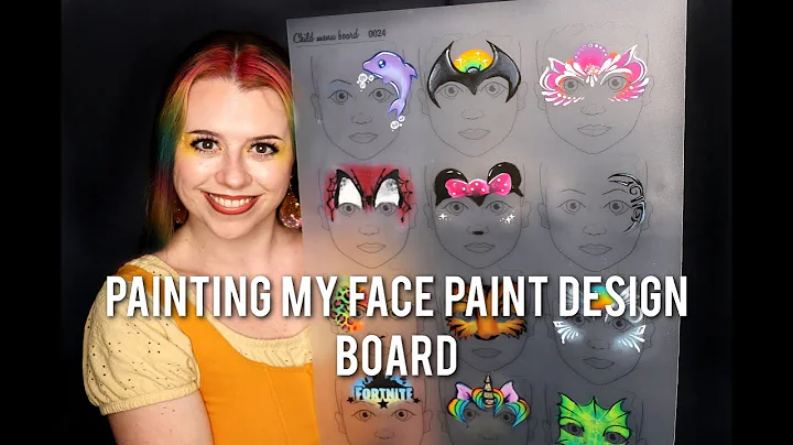 Painting My Face Paint Design Board - Timelapse & ...