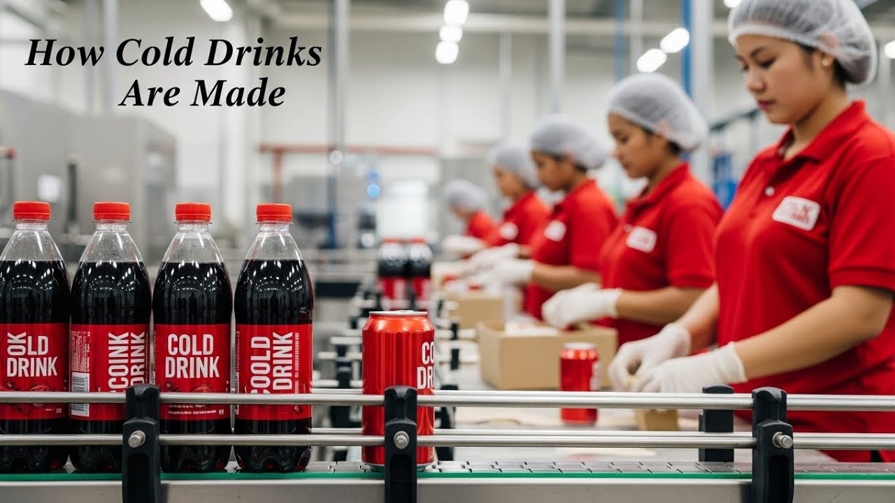 How Cold Drinks Are Made in Factories | Full Manufacturing Process | Satisfying Production Video