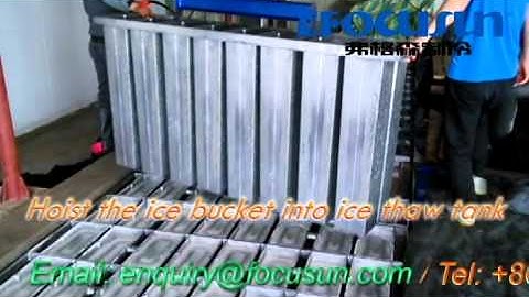 How does Brine System Block Ice Machine work?