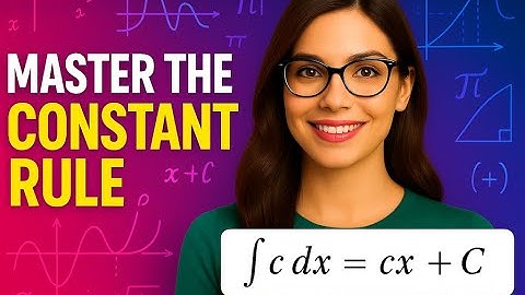 Master the Constant Rule:   ∫ c dx = cx + C  | Limitless Math