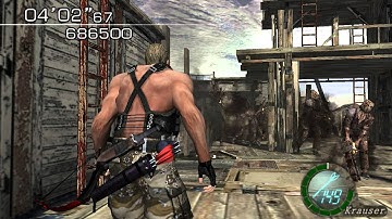 Resident Evil 4 - The Mercenaries (Welcome to hell) Mode - WaterWorld - Krauser (819.500) HQ