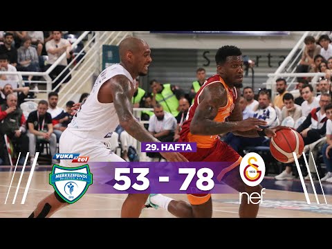 Yukatel Merkezefendi Belediyesi Basket 53-78 Galatasaray Nef - Türkiye Sigorta Basketbol Süper Ligi