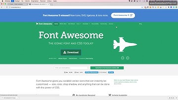 Bootstrap 4: Create a small business website – Installing icon font and web fonts