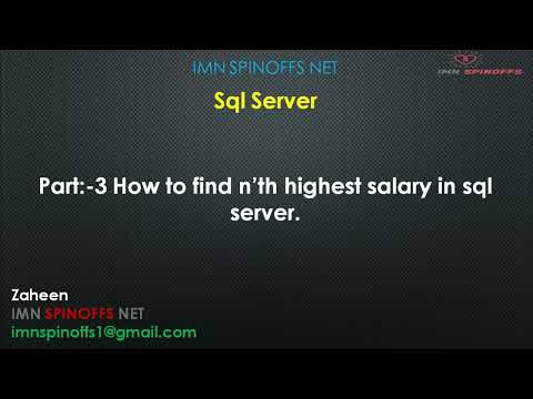 Find Nth highest