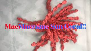 Macrame Sun Coral Tutorial!!