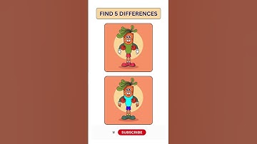 Easy but Tricky! Can You Find 5 Differences? | Spot the Difference #shorts