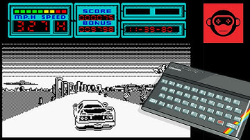 Crazy Cars on the ZX Spectrum (Letsplay/Gameplay)