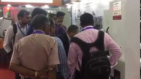 GooDa Trinity ganged chamfering machine  shows in TAGMA  exhibition