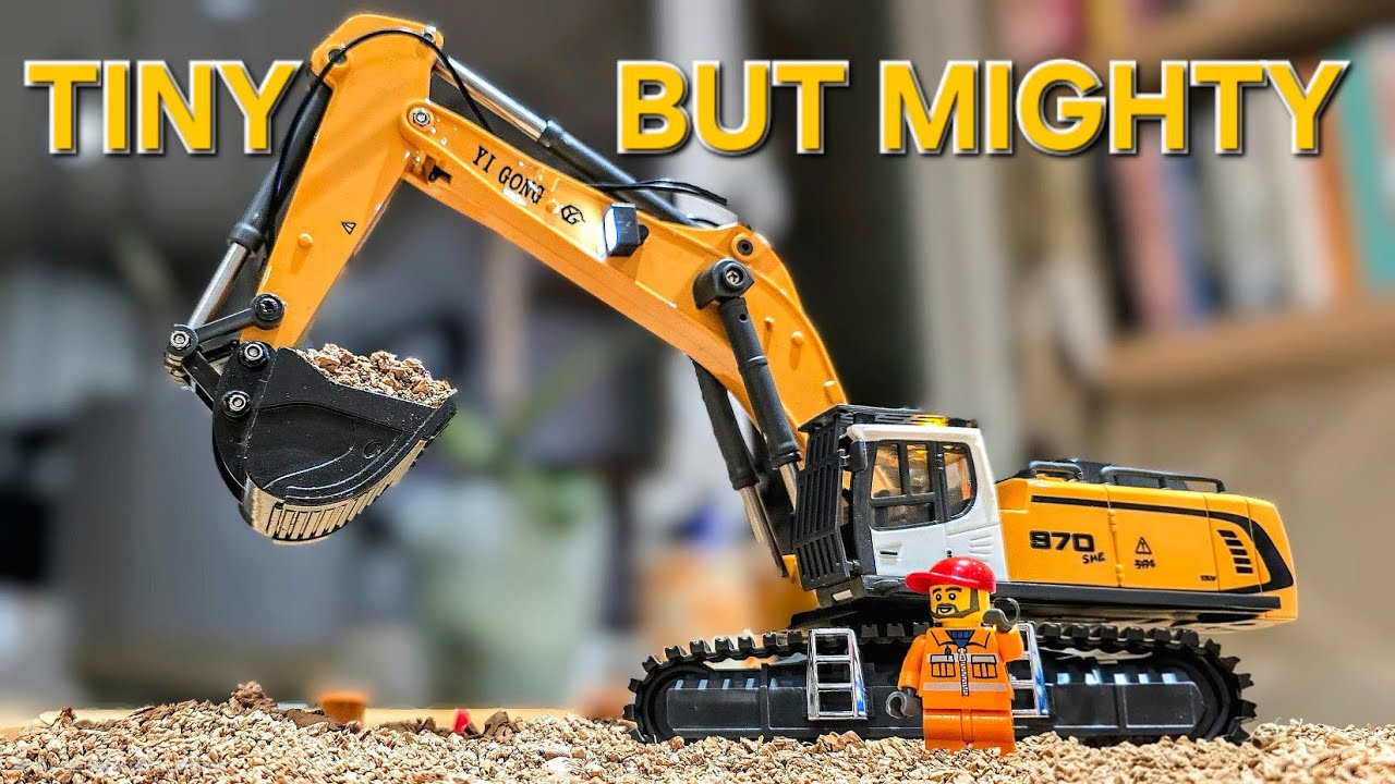 Миниатюрный экскаватор, большой потенциал! Обзор радиоуправляемого экскаватора YG970/YG520 YiGong...