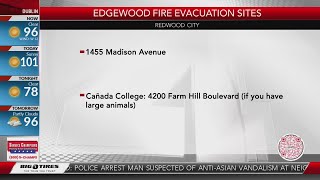 Evacuations underway after wildfire breaks out near Emerald Hills