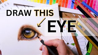How to Draw a Realistic Dog’s Eye with Coloured Pencils | Full Real Time Tutorial for Beginners screenshot 3
