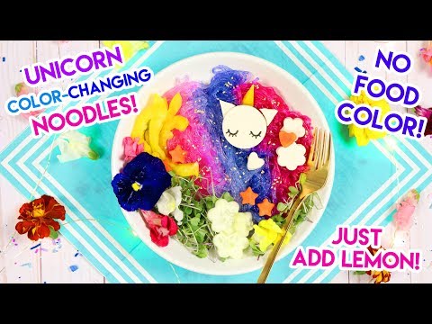 How to Make COLOR CHANGING Unicorn Noodles!