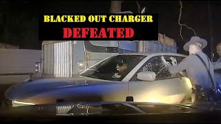 Watch this blacked out DODGE CHARGER get defeated by Arkansas State Police teamwork - 130+ MPH
