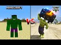 MINECRAFT SUPERHERO HULK VS GTA 5 SUPERHERO HULK - WHO IS BEST?