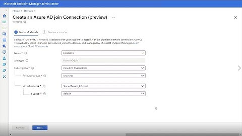 Demo Bytes: Create Windows 365 Enterprise Azure AD Join Cloud PCs on your own network