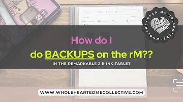 How Do I Do BACKUPS on my reMarkable? #digitalorganisation #remarkabletips #digitalorganization