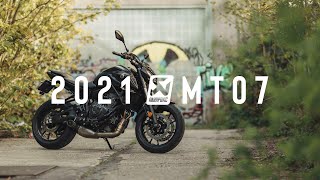 4K | 2021 YAMAHA MT 07 - TITANIUM AKRAPOVIC