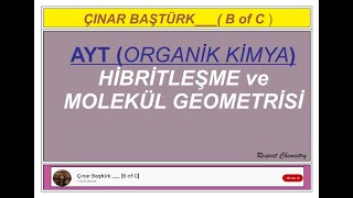 Hibritleşme Ve Molekül Geometrisi