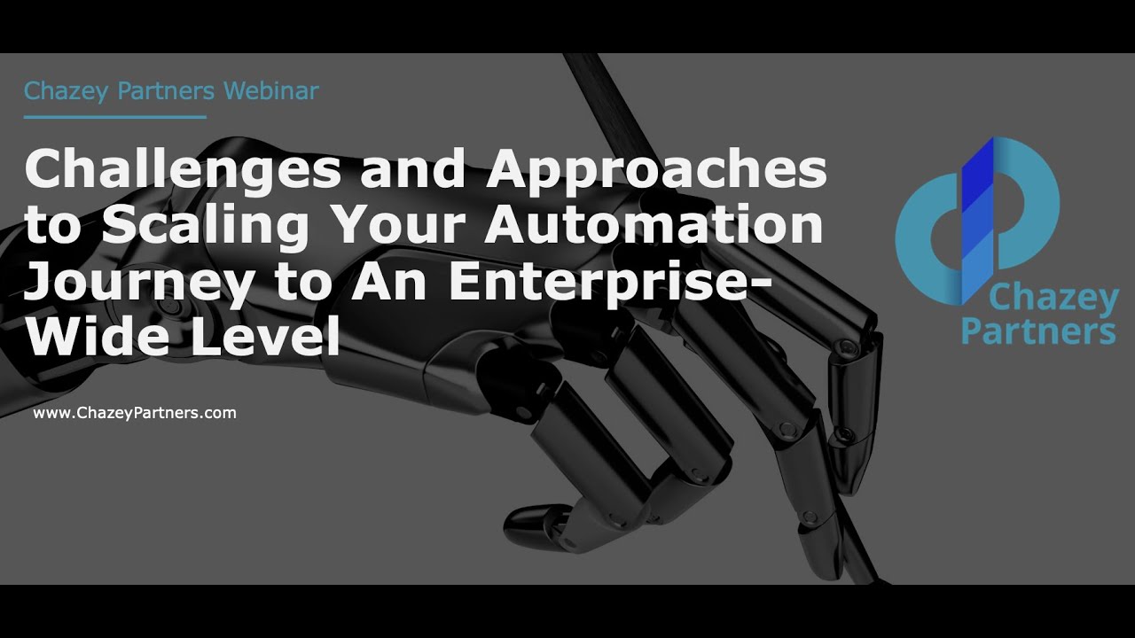 Scaling Robotic Process Automation (RPA) to an enterprise-wide level