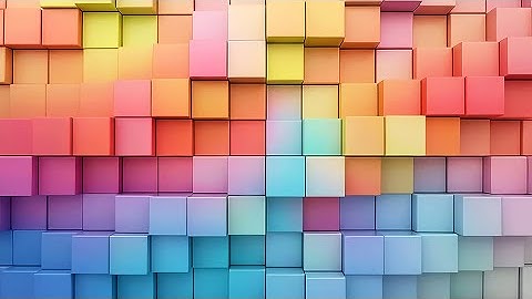 3D Abstract Background Video. Geometric Colorful VJ Loop. Cube Background. 4K Background. Wallpaper.