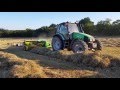 Baling hay 2016 at Hughes farm Wexford Ireland with John deere balers 342 and 456. Mchale f5500