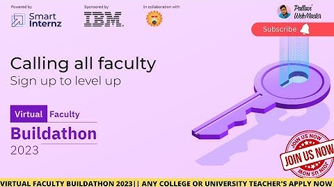 Virtual Faculty Buildathon 2023 ||Participate Now || #freecertificate  #ibm #new #pallaviwebmaster