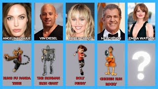 Celebrities Who Have Voiced The Coolest Cartoon Characters / Data Comparison / Data