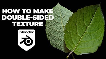 Double-sided texture in Blender