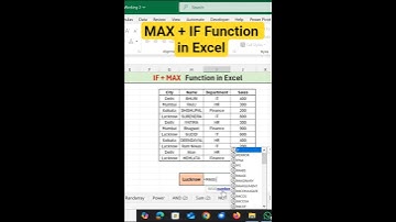 MAX + IF Function‼️ #excel #exceltips #exceltricks #365 #excelhacks #excelshorts #shortvideo #shorts