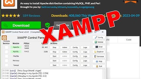XAMPP (Apache and MySQL) 簡介 2023