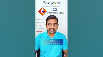 Learn Informatica Cloud Data Integration | The Classy Code #iics #idmc #cdi #informatica