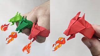 Origami DRAGON RING | How to make a paper dragon ring