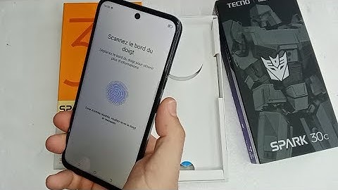 How to make a fingerprint on Tecno Spark 30c