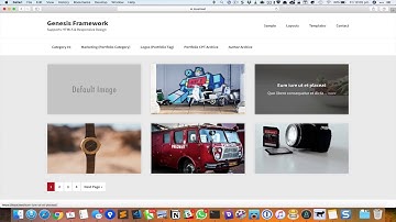 Posts grid on archives with title and excerpt on hover in Genesis